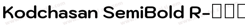 Kodchasan SemiBold R字体转换
